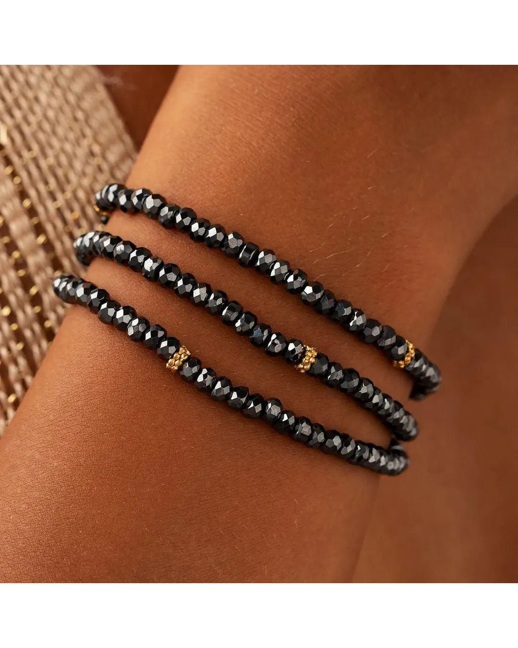 Karma and Luck Black Onyx Infinity Wrap Bracelet – Protection & Balance Jewelry – Eternal Strength