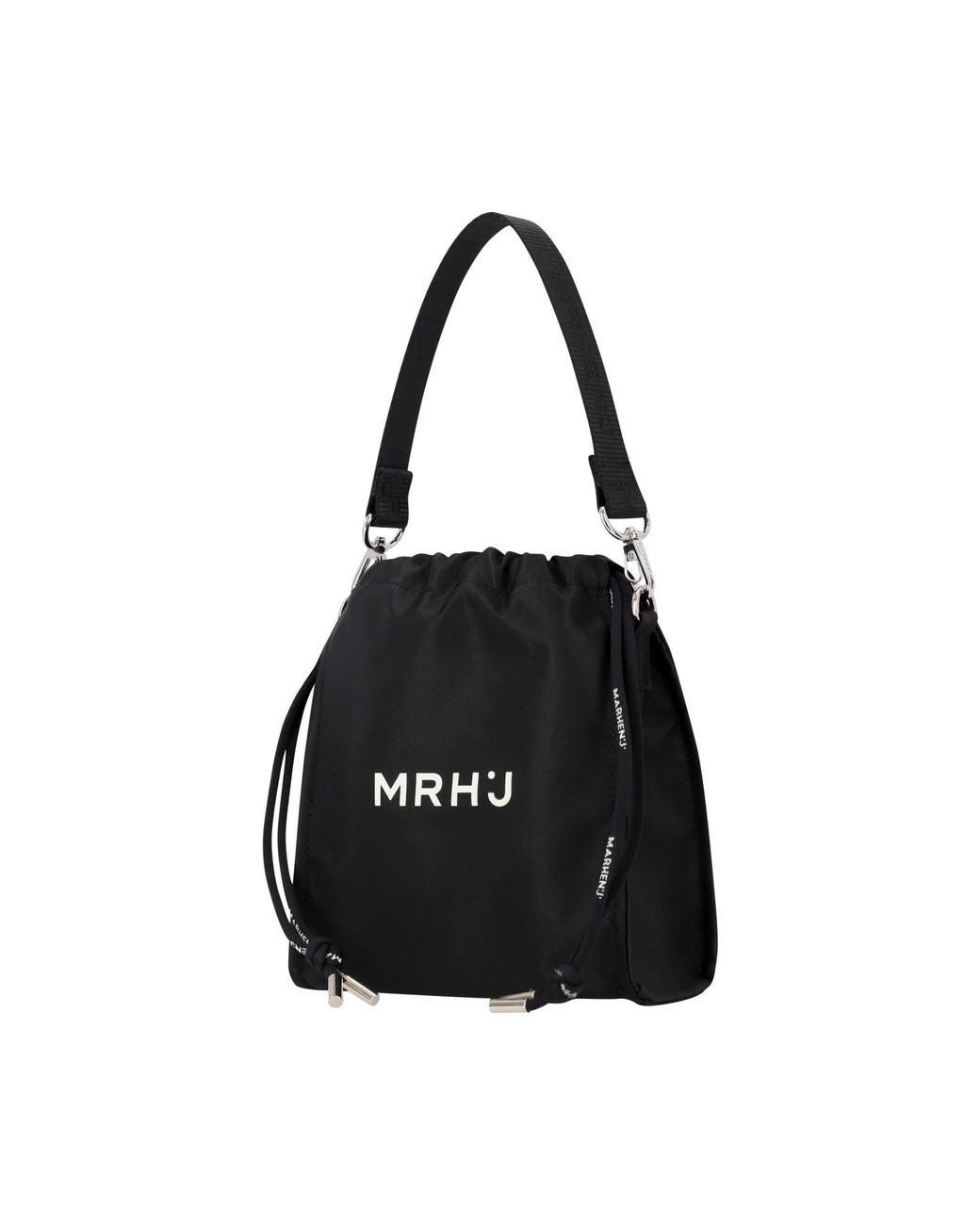 MARHEN.J Black Recycled Nylon Mini Cross Bag