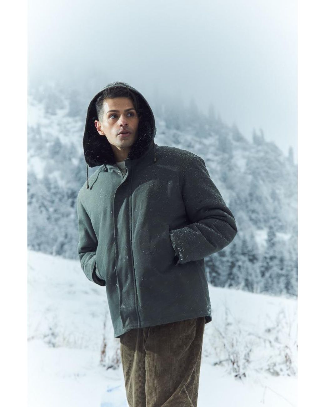 Coulange Green Parka Heritage Verte Kaki for men