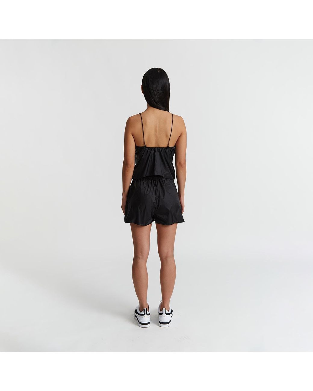 Audrey Vallens Black Spades Athleisure Shorts