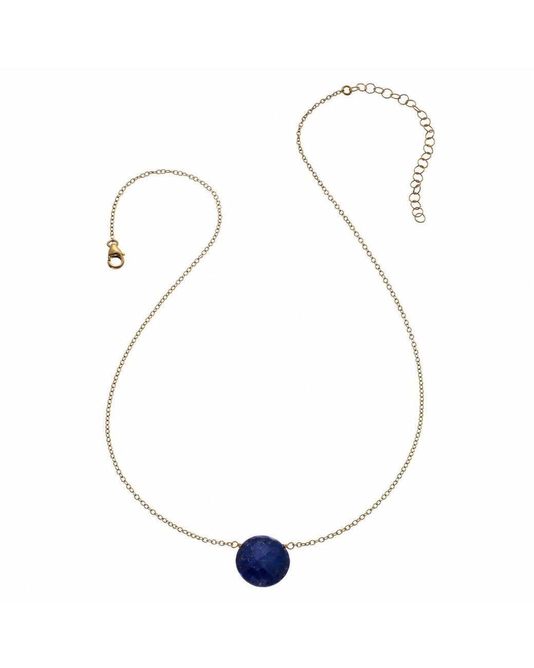 Heather Hawkins Jewelry Metallic Faceted Layering Coin Gemstone Necklace