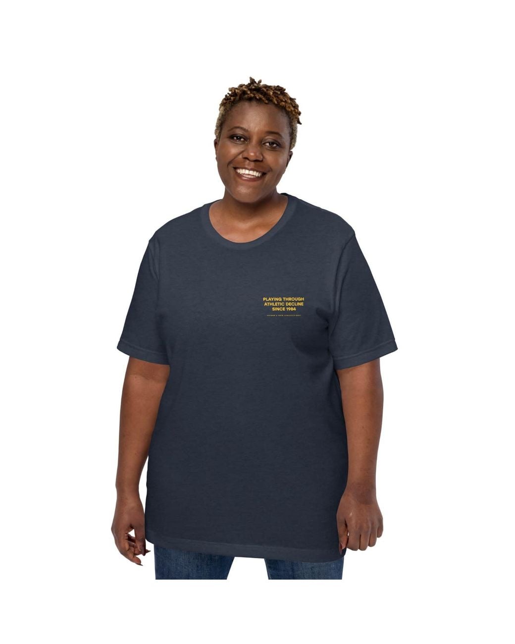 Anchor and Crew Blue The Playmaker Basketball Club League Organic Cotton T-Shirt