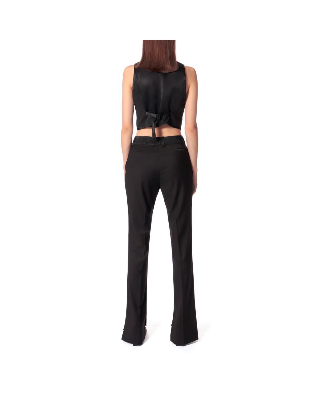 AGGI by HALEWSKI Black Uma Fashion Short Suit Vest