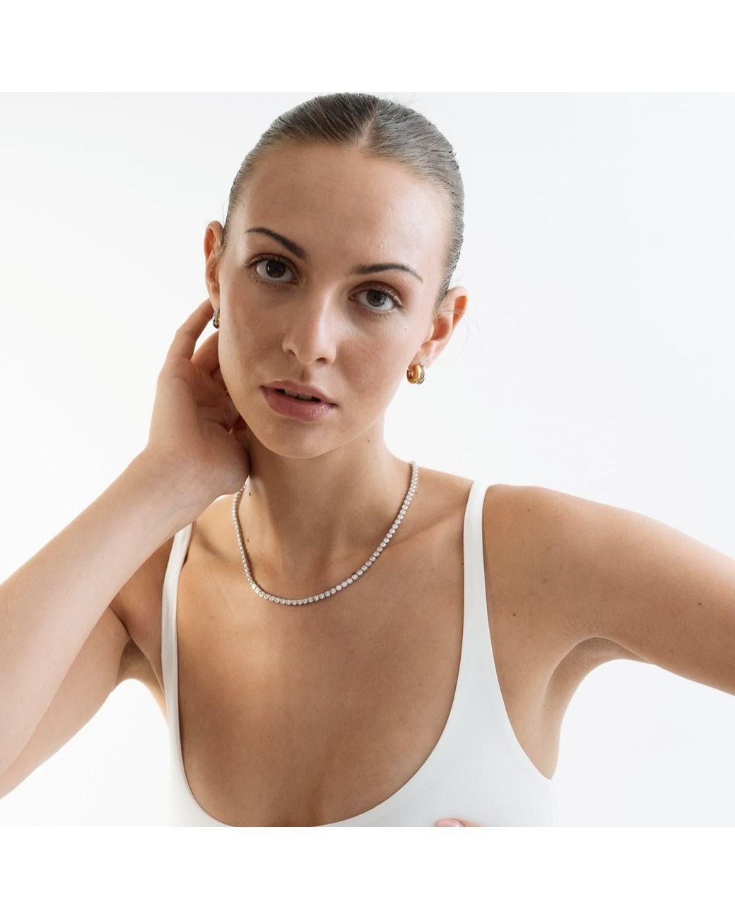 Miss Cecilia Metallic And Double Tone Small Hoops