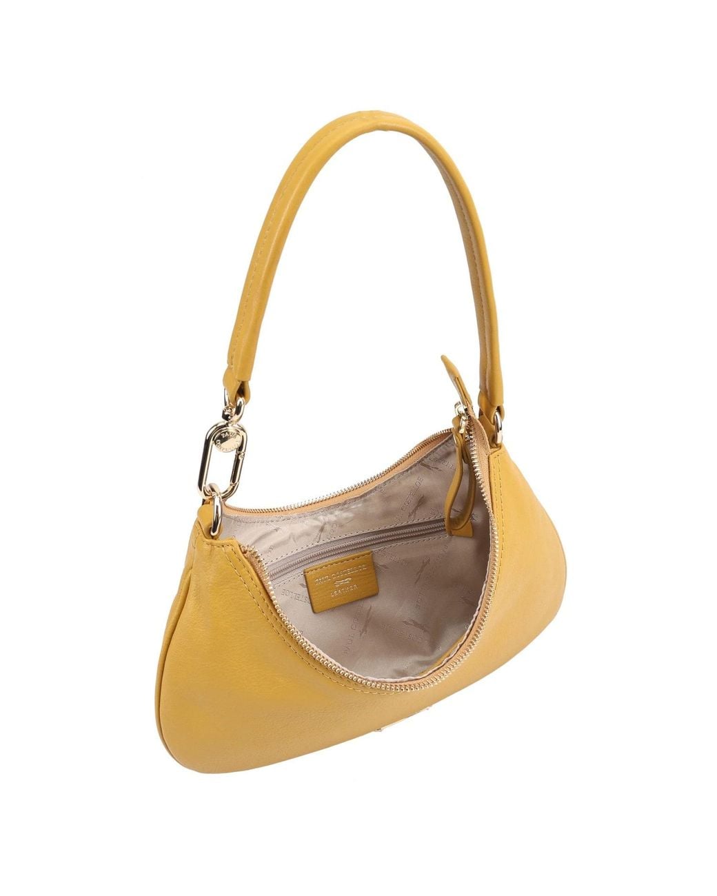 Paul Costelloe Yellow Tirana Leather Shoulder Bag
