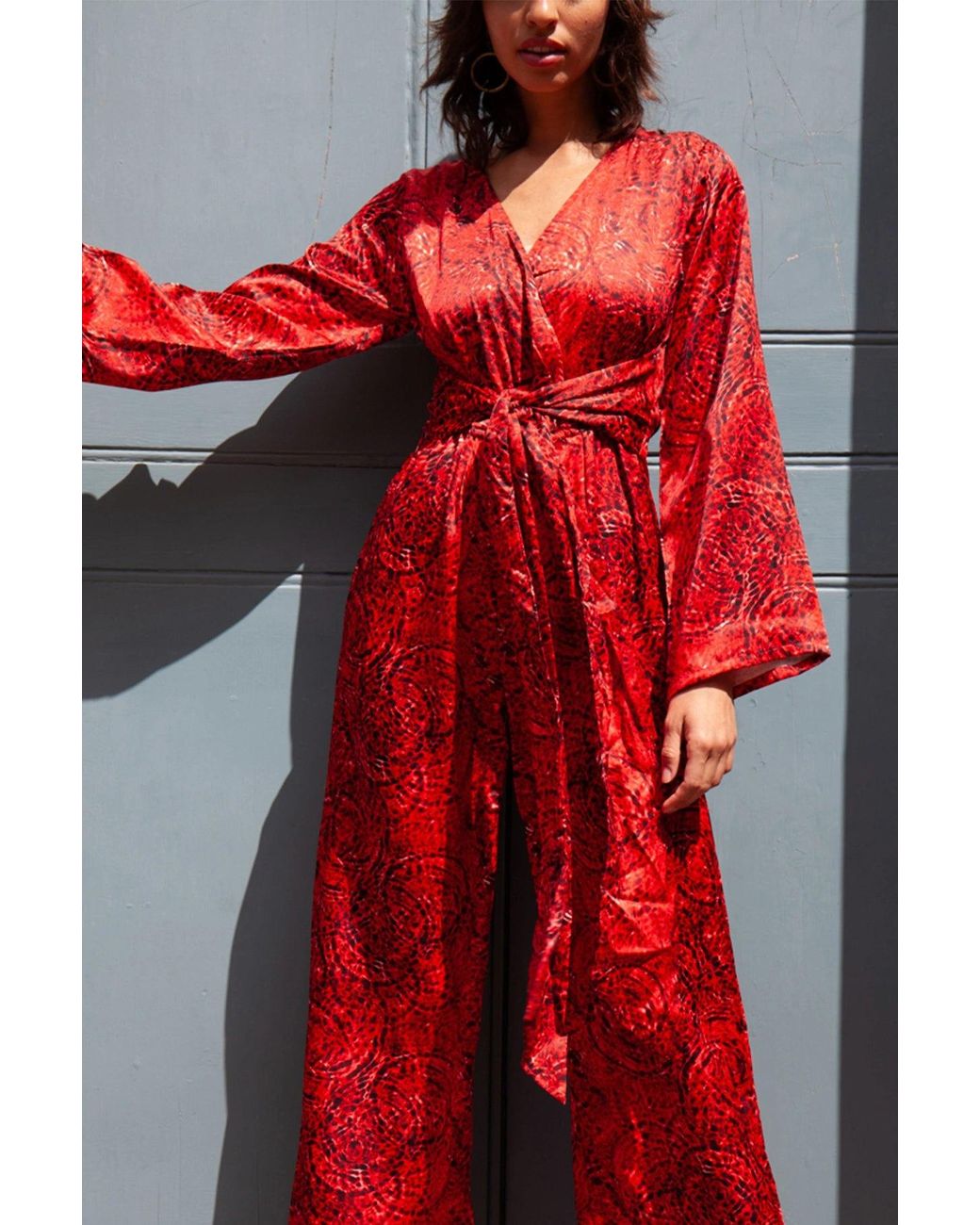 Raishma Red Blake Burgundy Jumpsuit