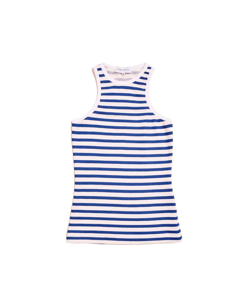 Ioana Ciolacu Blue Striped Tank Top