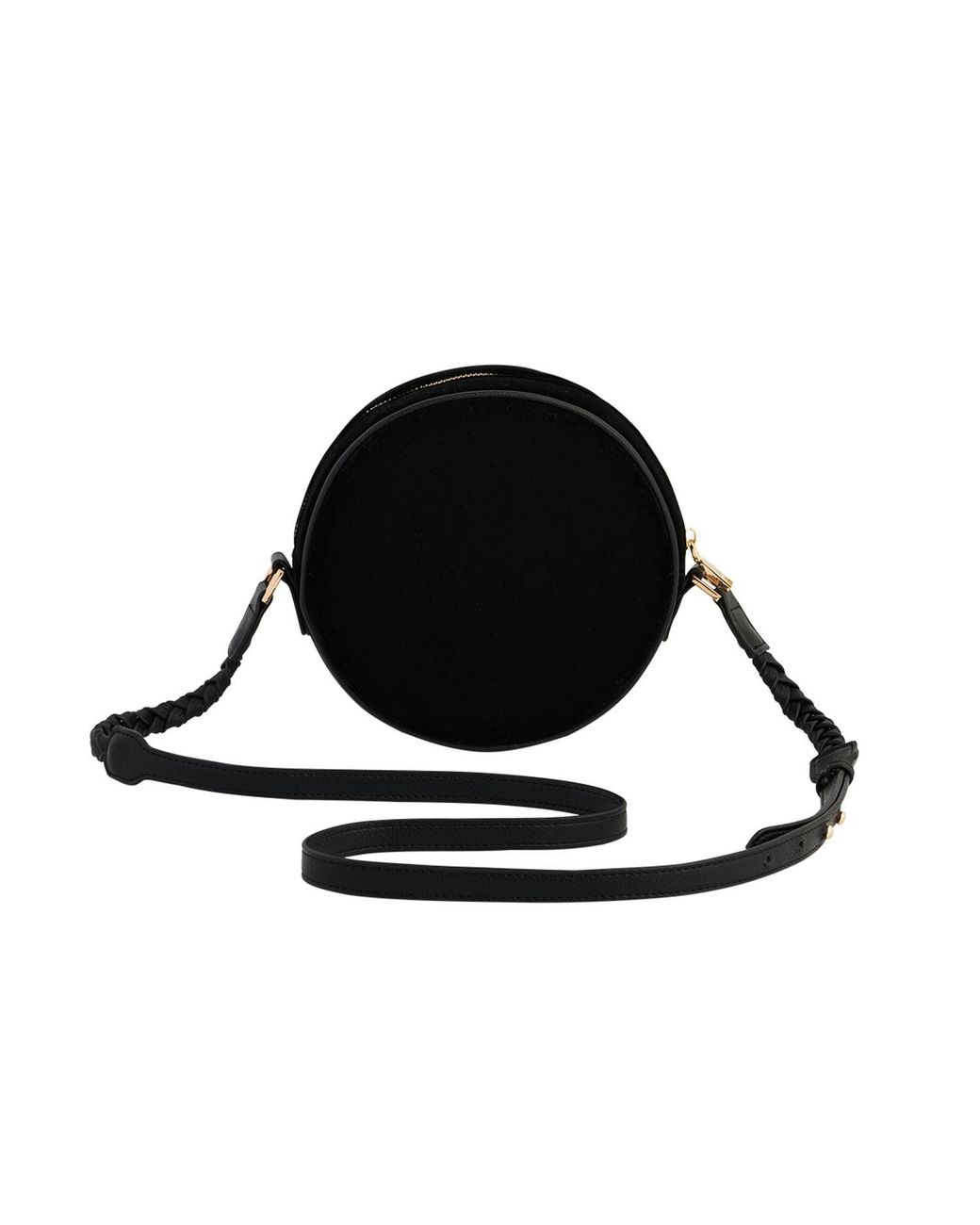 Fable England Black Embroidered Circle Bag