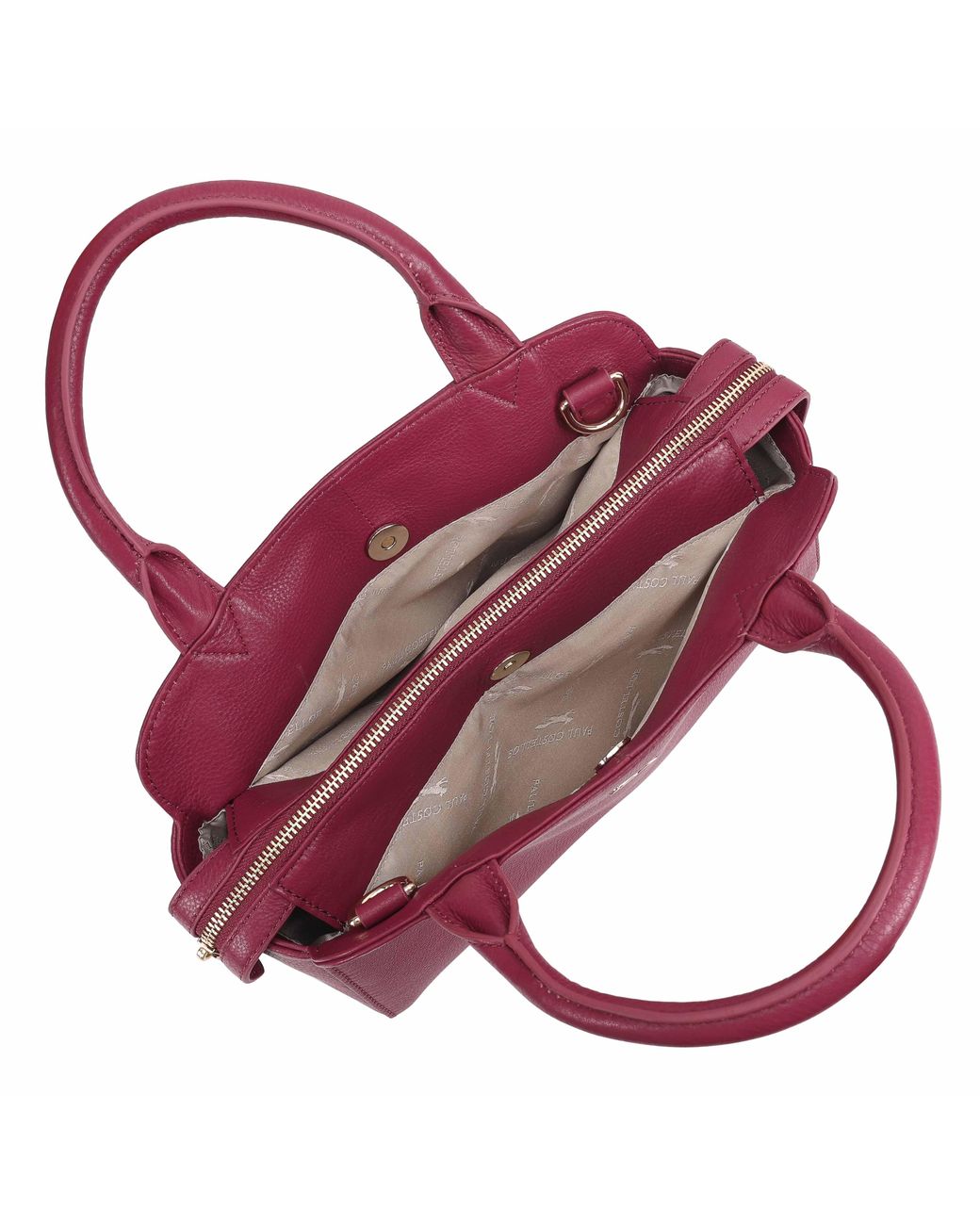Paul Costelloe Purple Giselle Leather Crossbody Bag