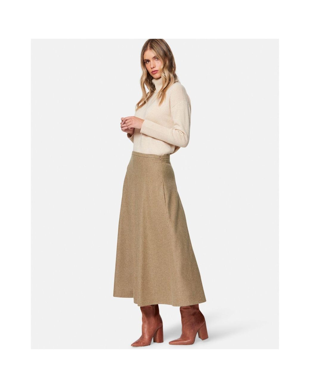 Helen Mcalinden Natural Neutrals Tracey Soft Umber Skirt