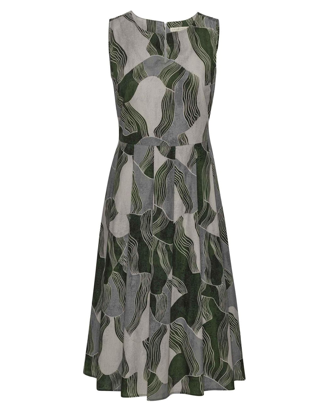 GROBUND Gray Christiane Dress