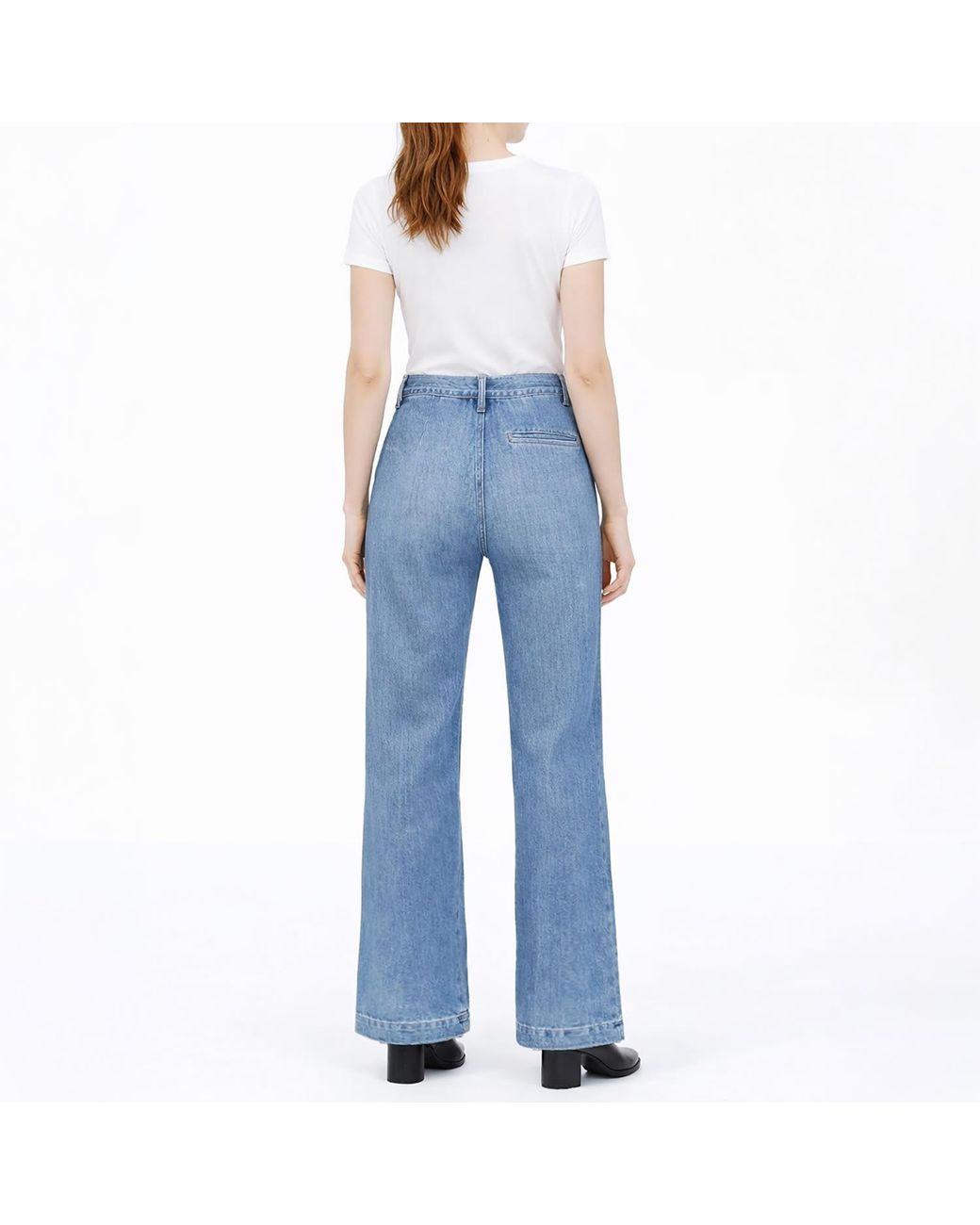 NOEND Blue Quinn Wide Leg Trouser
