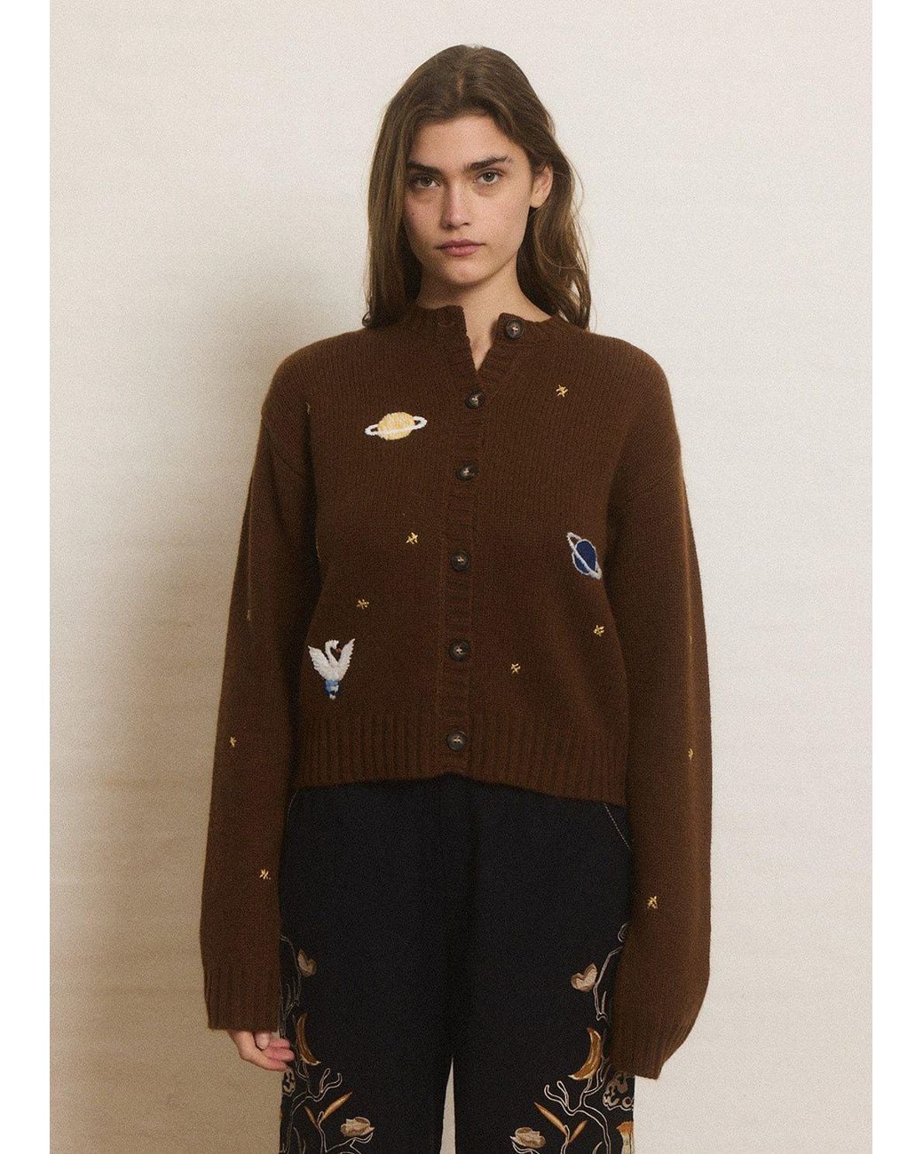 Helmstedt Brown Oso Cardigan
