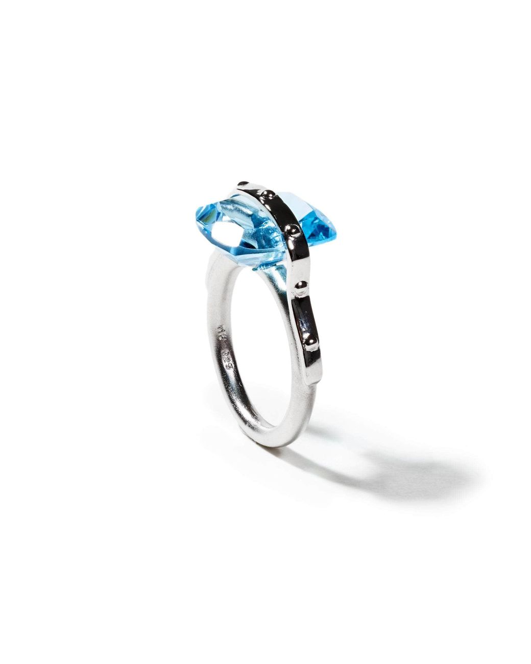 German Kabirski Blue Lach Swiss Topaz Ring