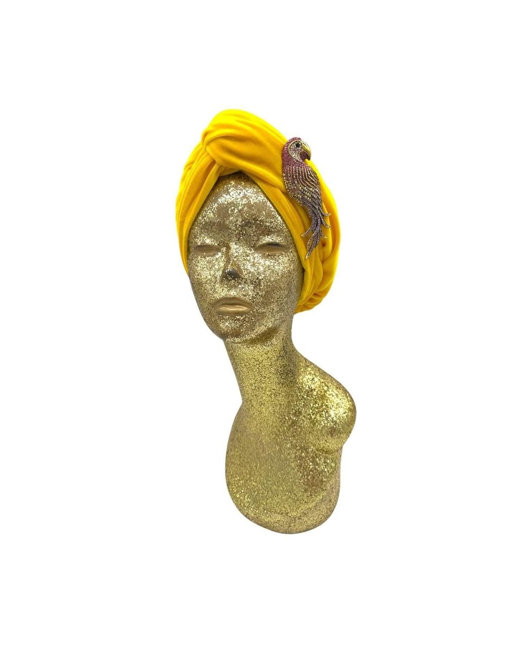 Julia Clancey Yellow Sunshine Polly Parrot Chacha Turban