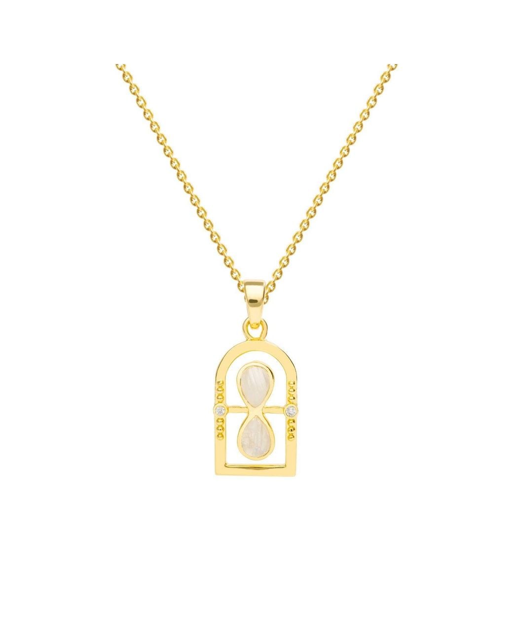 Lavani Jewels Metallic Goldplated The Hourglass Necklace