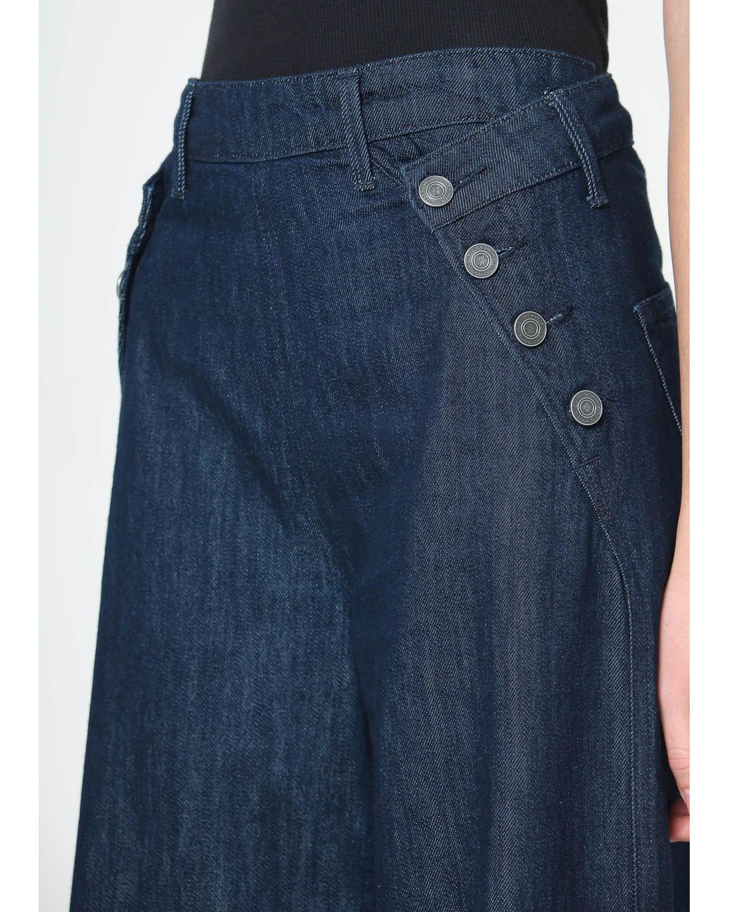 NOEND Blue Dina High Waisted Wide