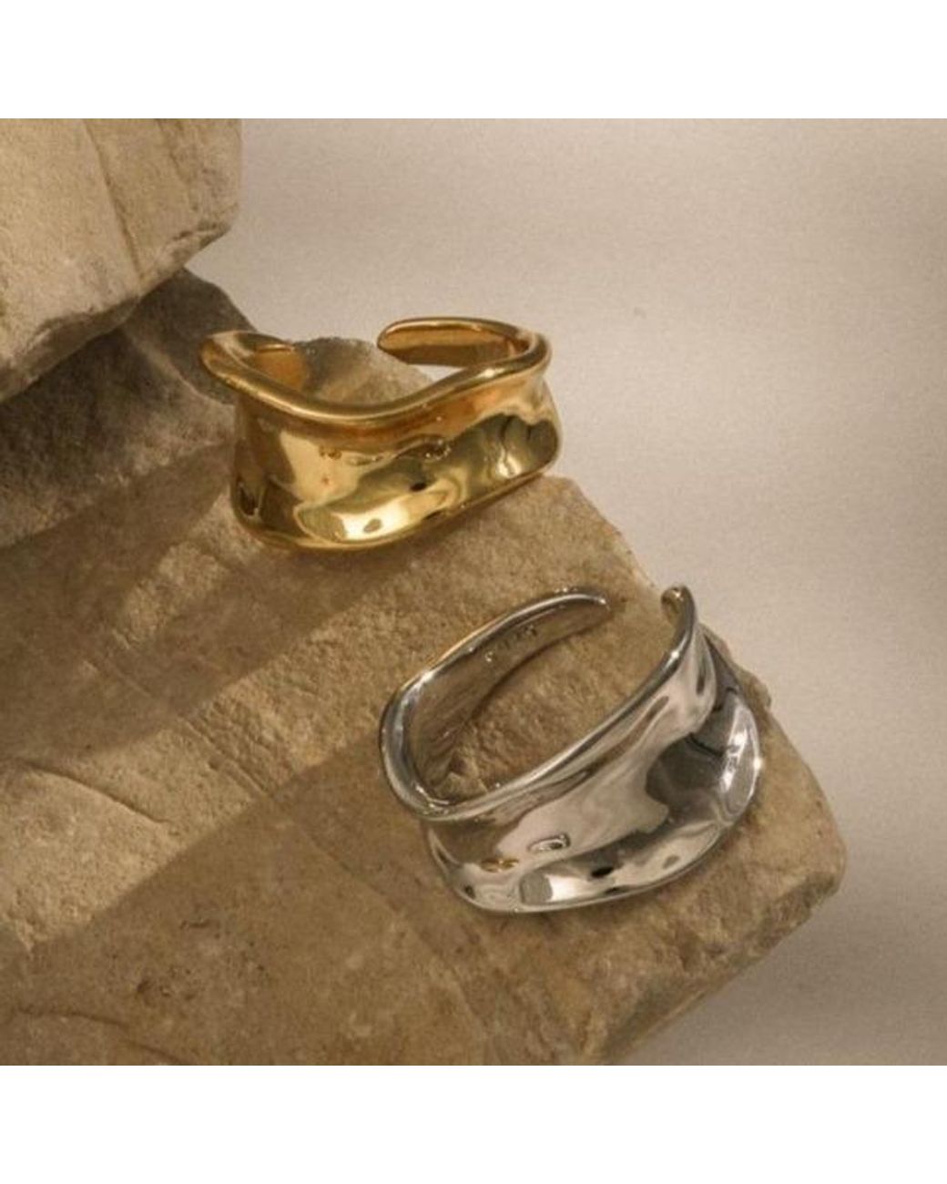 Lait & Lune Metallic Agave Ring