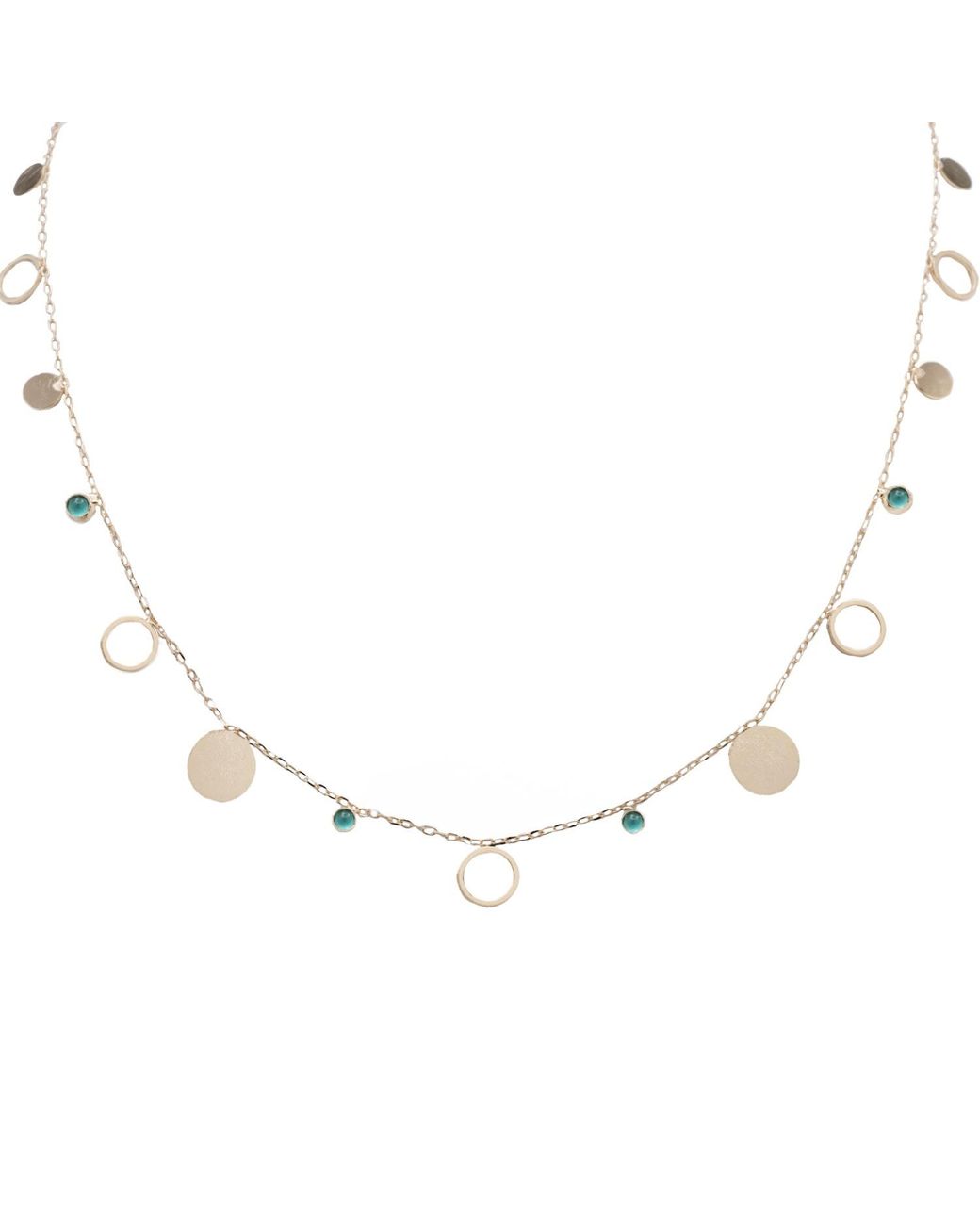 Marcia Moran Metallic Manhattan Short Coin Necklace