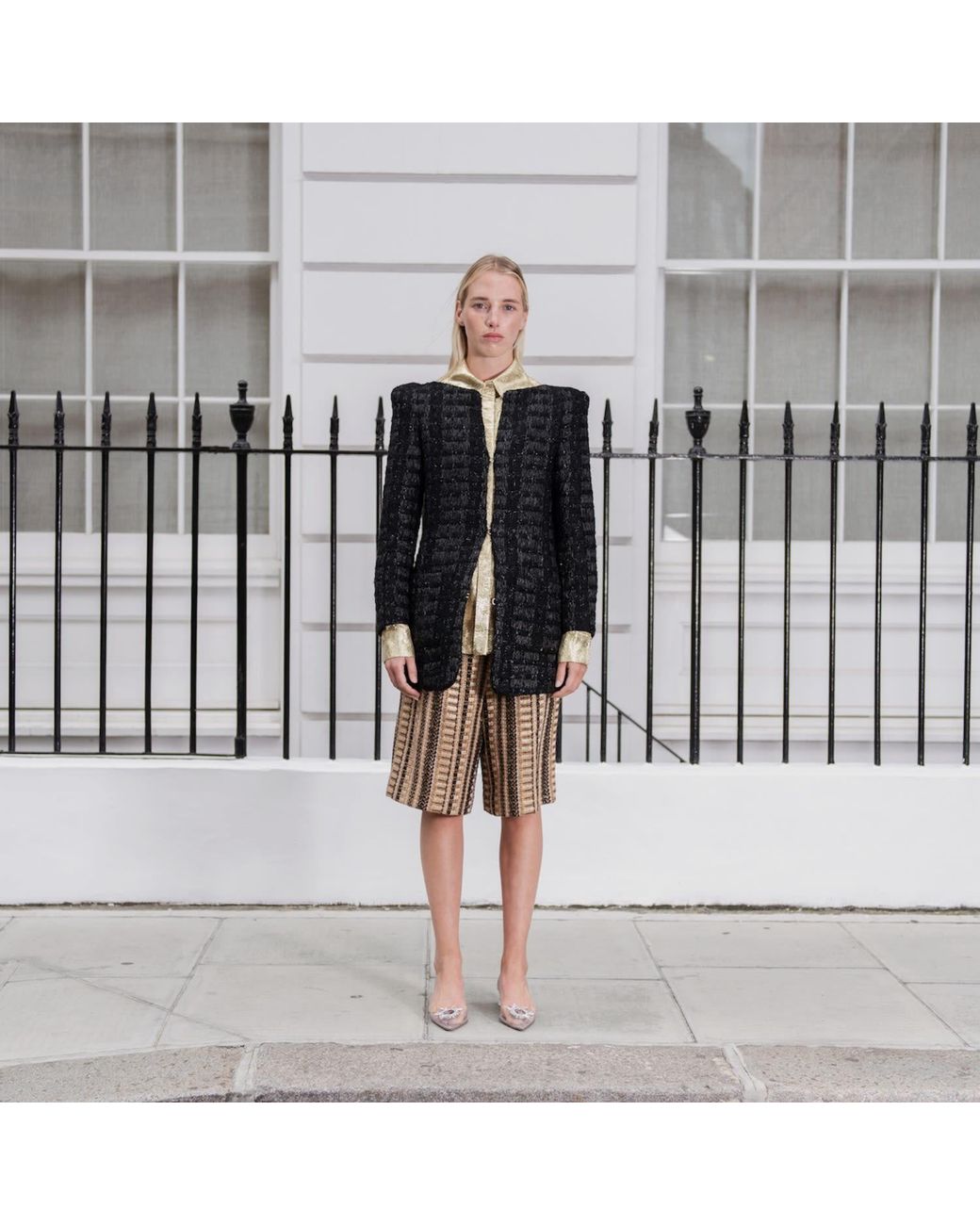 RUE AGTHONIS Black Échecs Jacket
