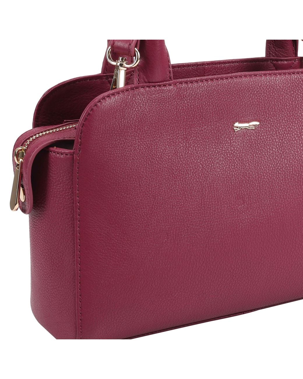 Paul Costelloe Purple Giselle Leather Crossbody Bag