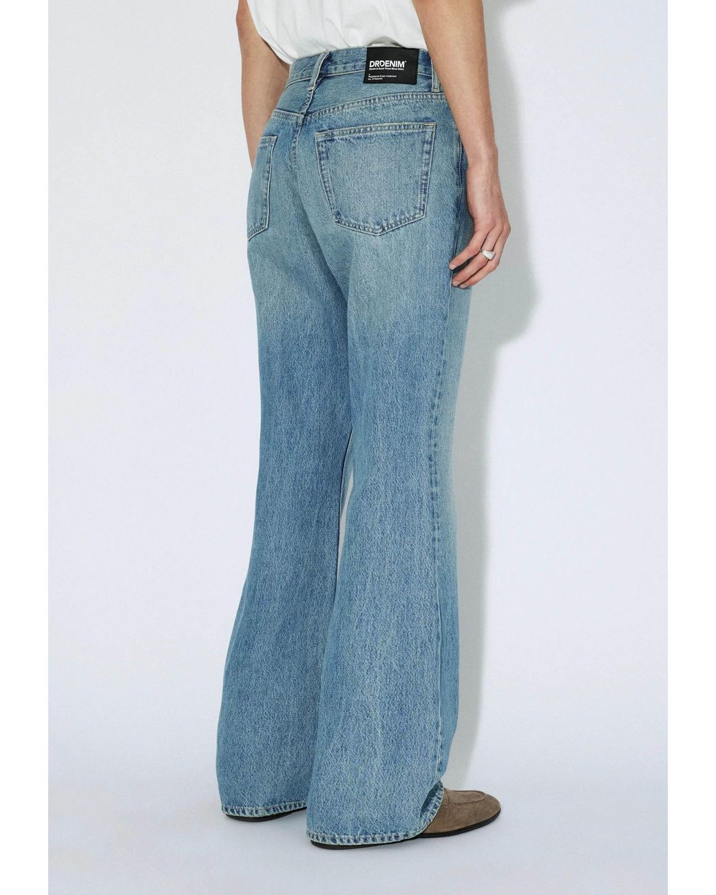 Dr. Denim Blue Rift Wide Bootcut for men