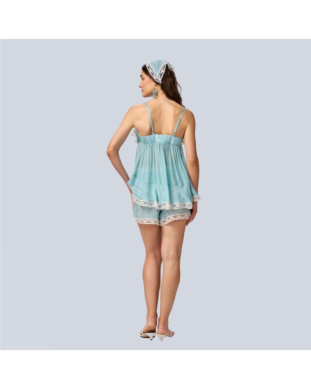 GLAM ON YOU Blue Azzura Shorts