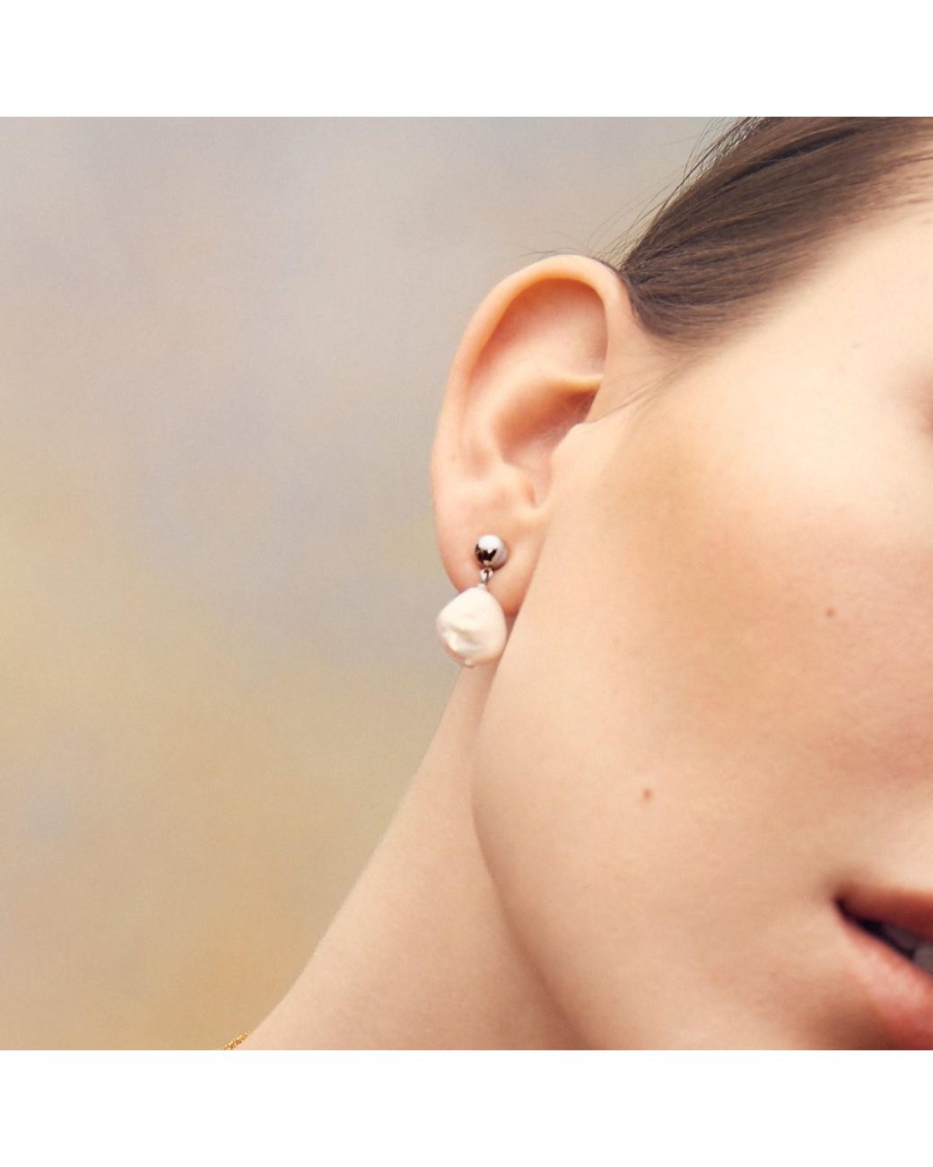 Biko Jewellery White Lumen Studs