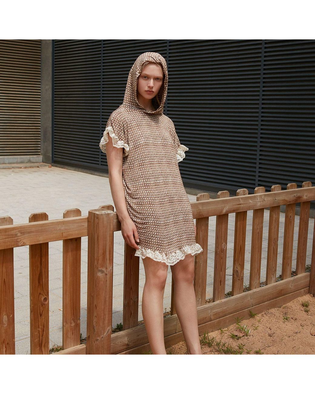 Miro Misljen Brown The Éclipse Dress