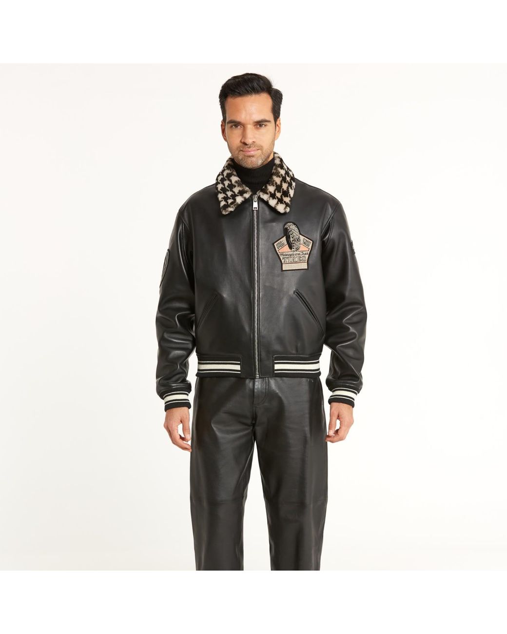 Von Der Sebastian Black Olimpio Jacket for men