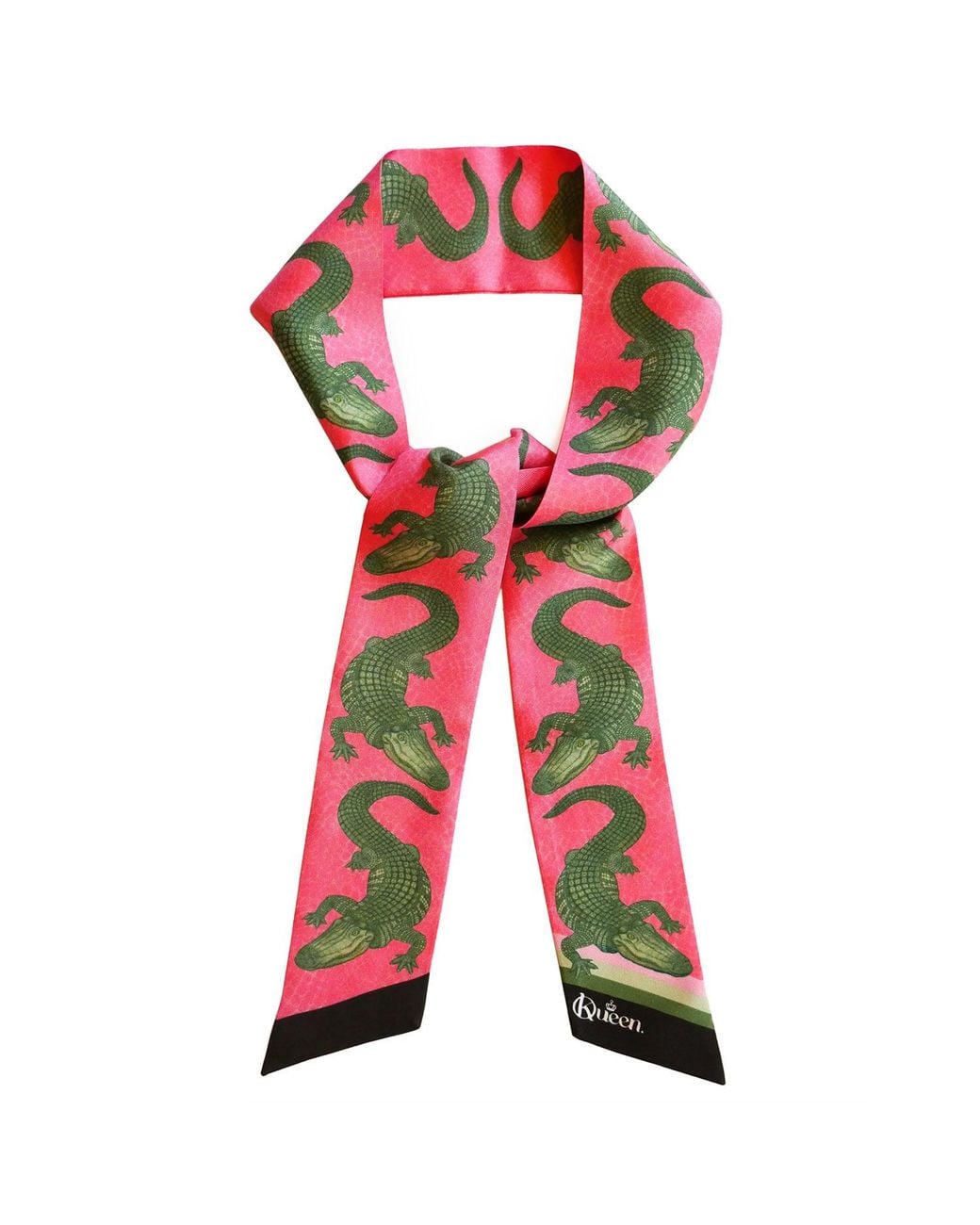 Kueen Red Silk Scarf