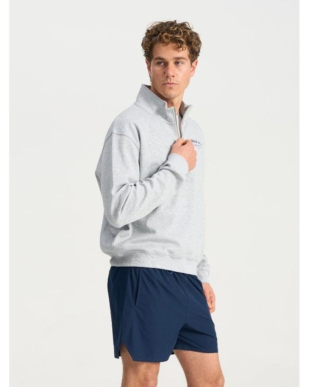 Bondi Active Gray 1/4 Zip Sweat for men