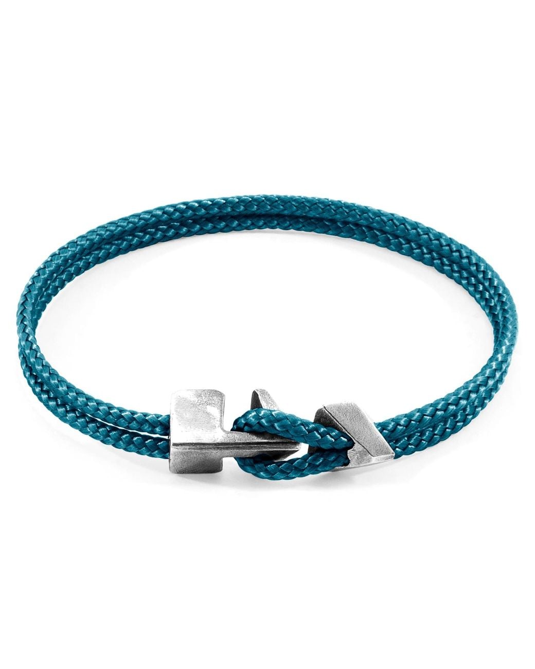 Anchor and Crew Blue Ocean Brixham & Rope Bracelet for men