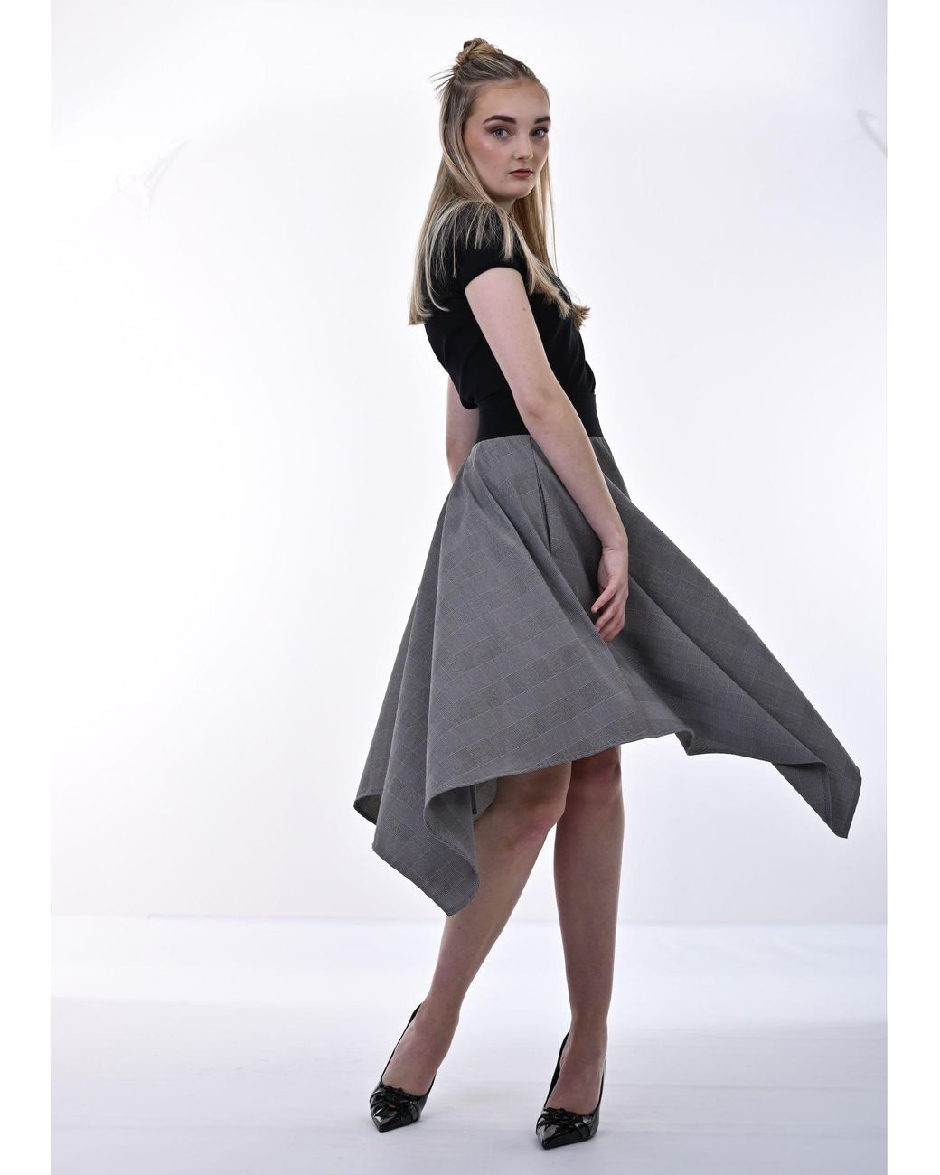 Frock Tales Gray Morven Hanky Skirt