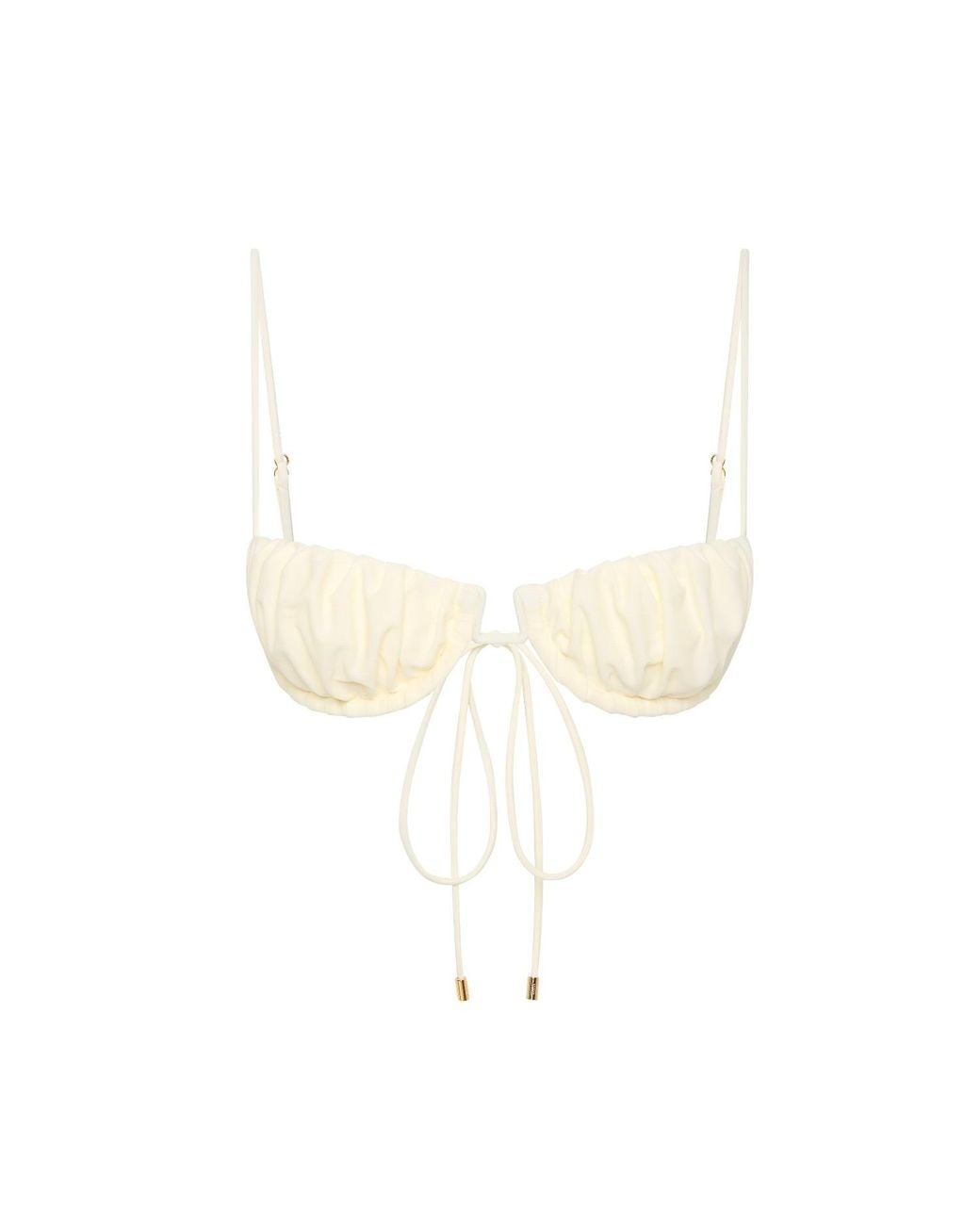 Aura Maris Resort White Verus Underwire Draped Bralette