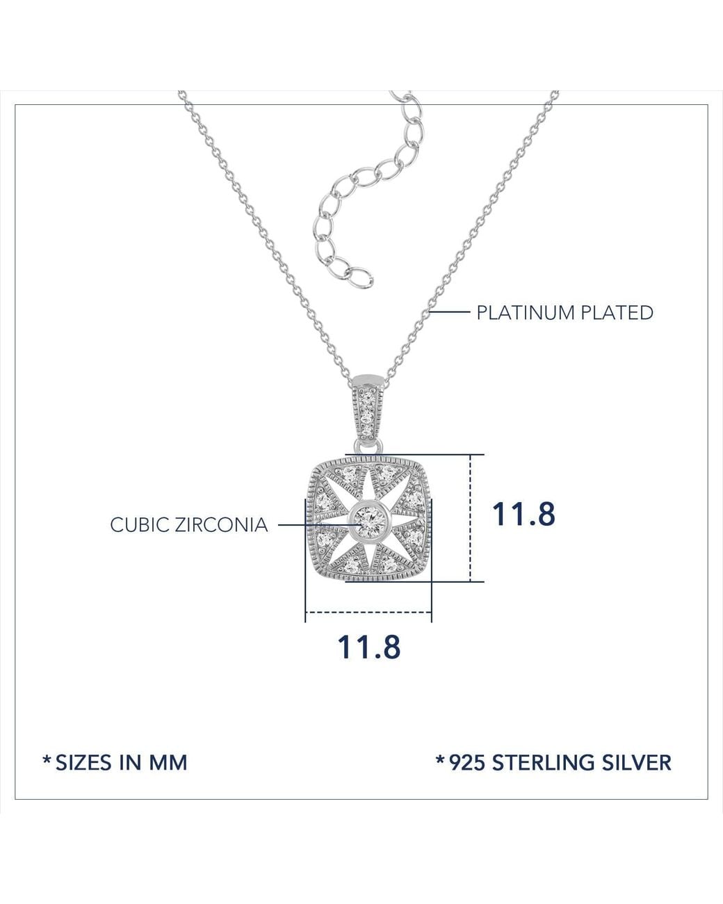 Diamonbliss Metallic Marilyn Monroe Vintage Square Pendant Necklace