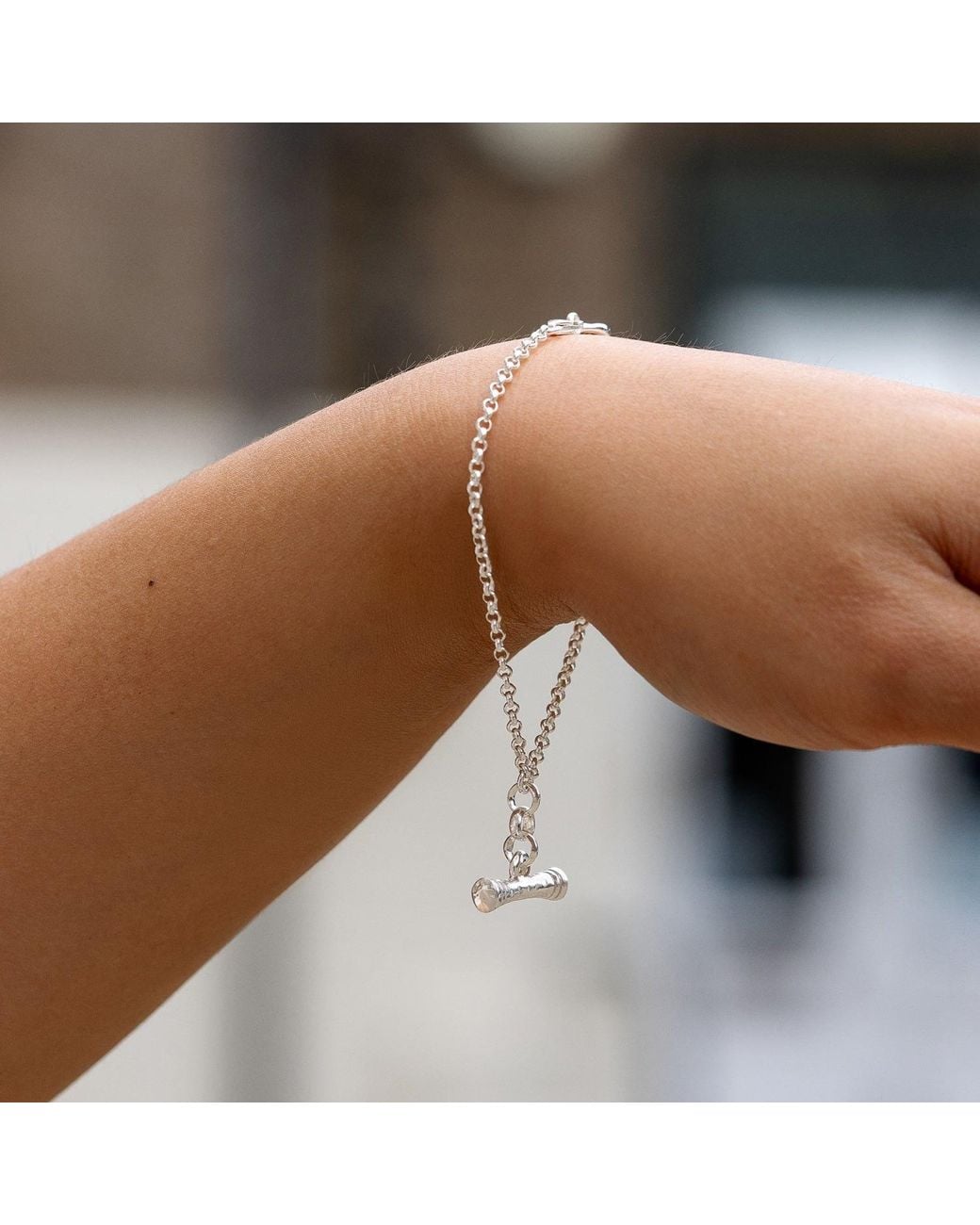Dower & Hall Metallic Nomad T-Bar Chain Bracelet