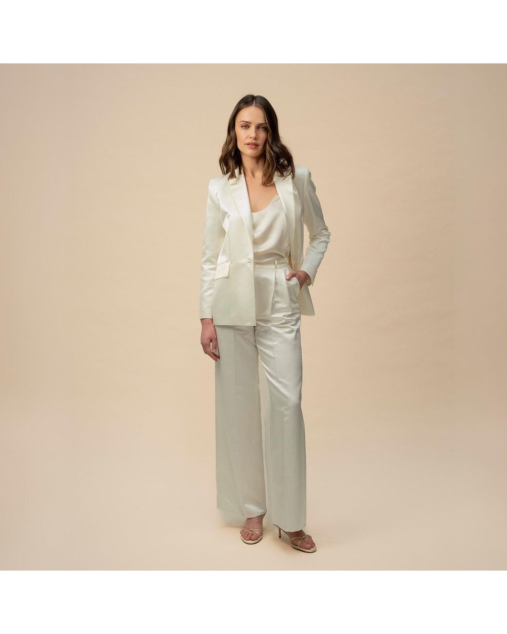 Anse Victorin Natural Claire Silk Cotton Blazer