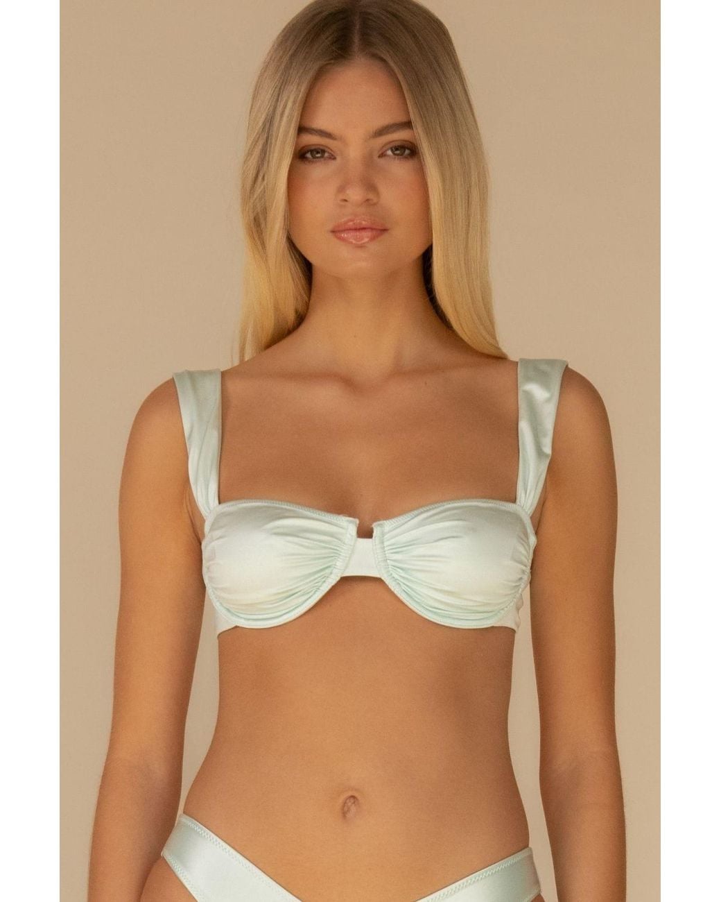 Montce Blue Seafoam Silkie Bella Bikini Top