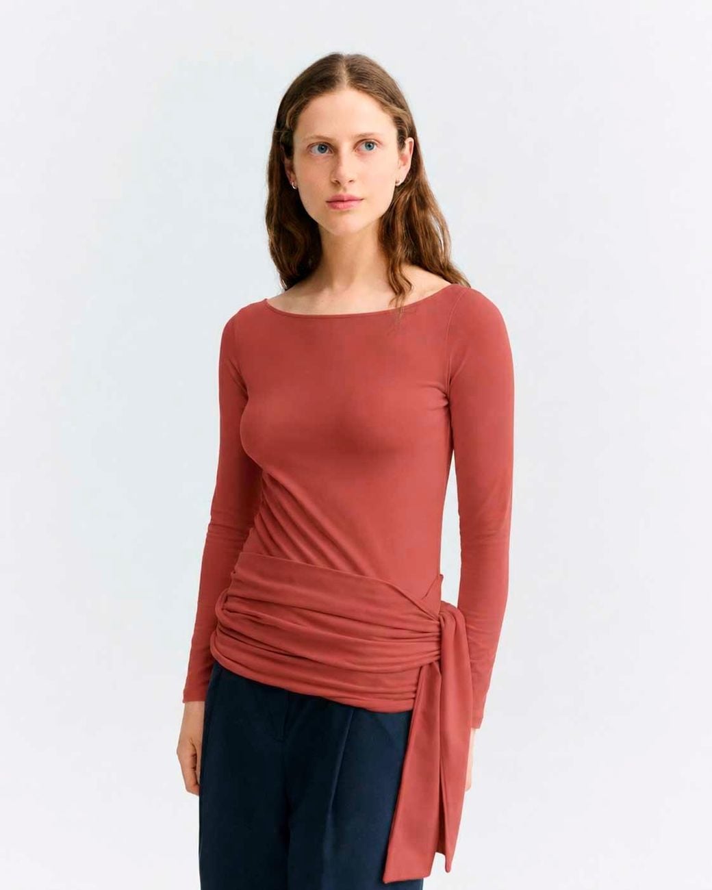 Thinking Mu Red Giulia Top