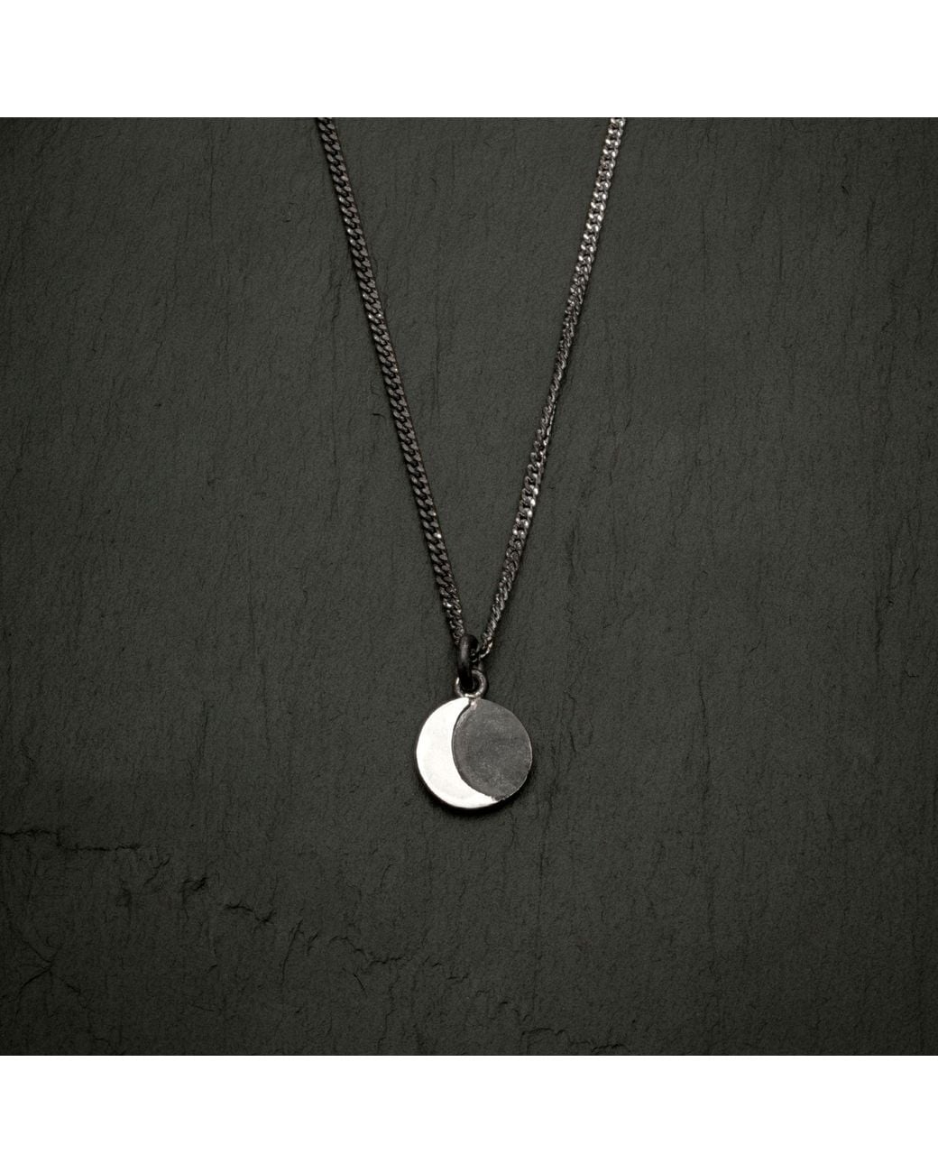 Zula Jewelry + Design Metallic Moon Waning Necklace