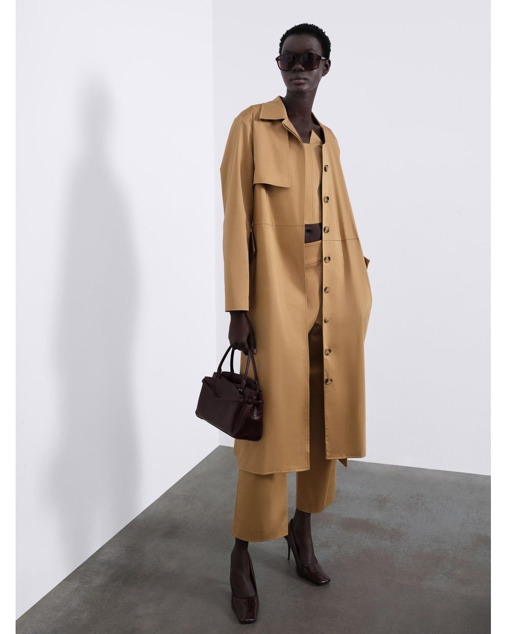 Sélone Natural Neutrals Colette Maxi Trench Warm Camel