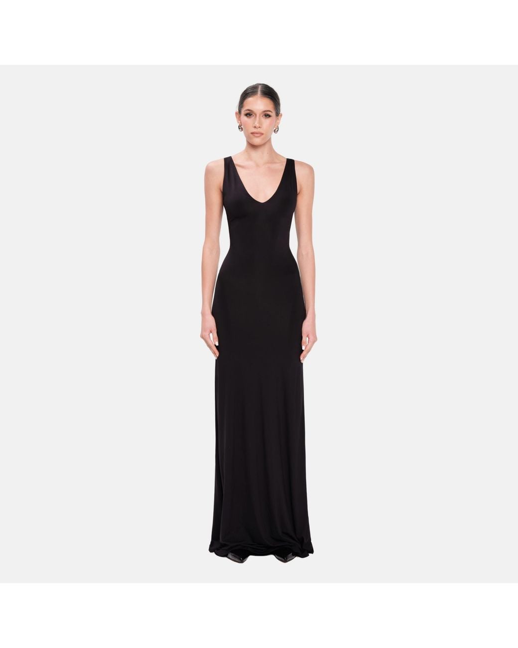 OW Collection Black Florence Maxi Dress