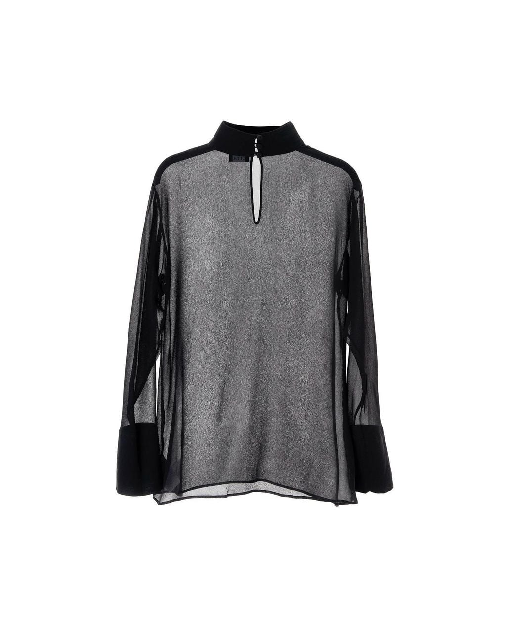 Lita Couture Black Oversized Blouse