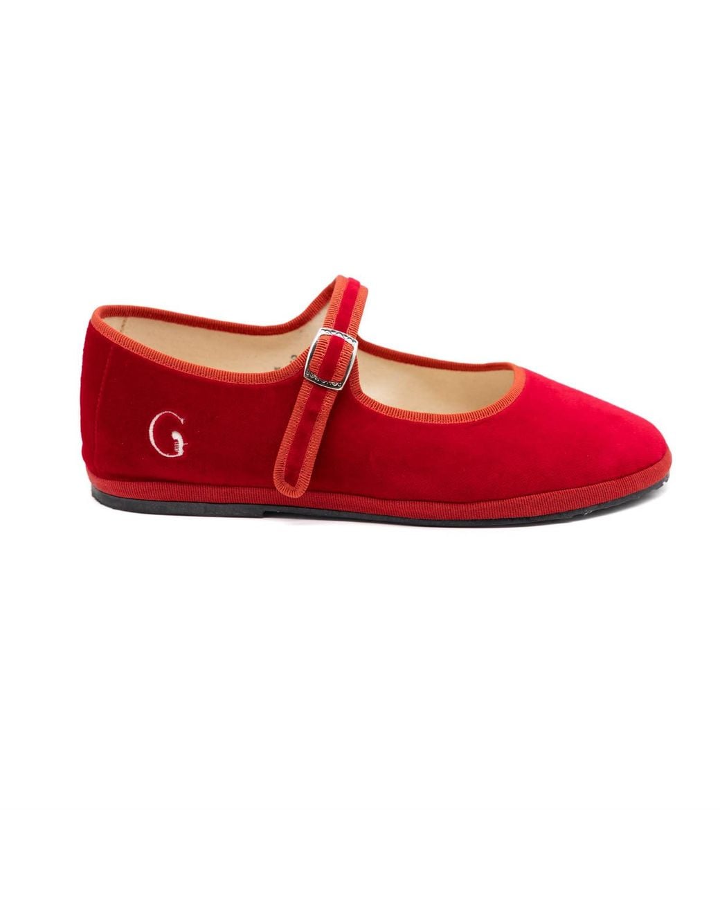 Gondolina Shoes Red Opera Mary Jane Ruby Velvet