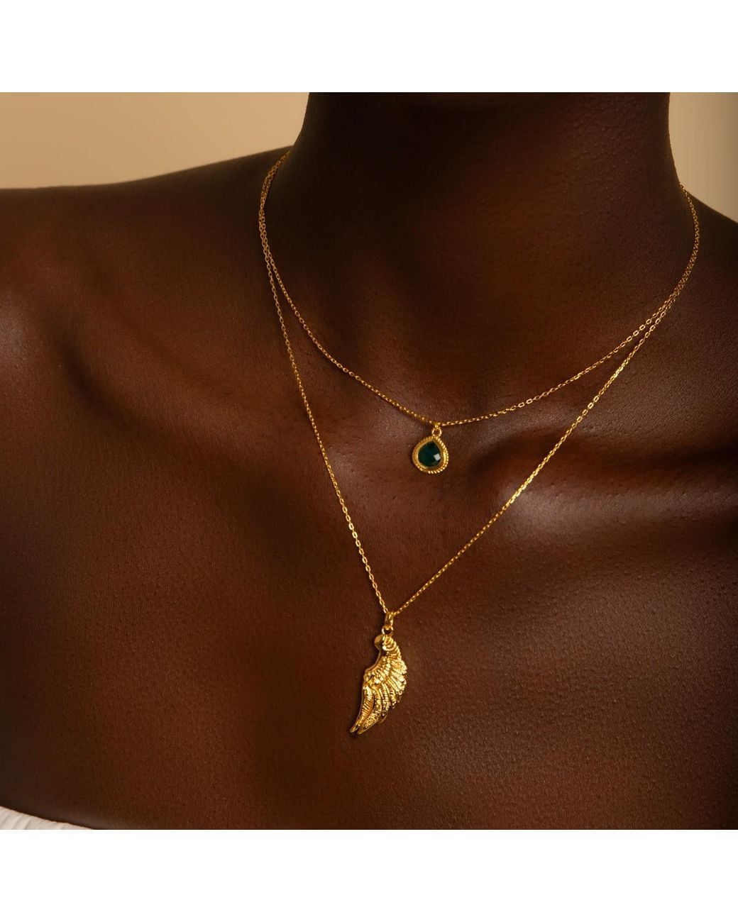 Seven Saints Metallic Archangel Raphael Angel Of Healing Necklace