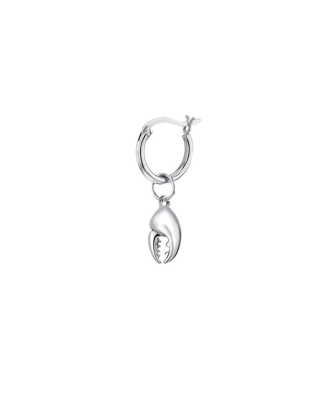 True Rocks Metallic Sterling Mini Crab Claw Pendant for men