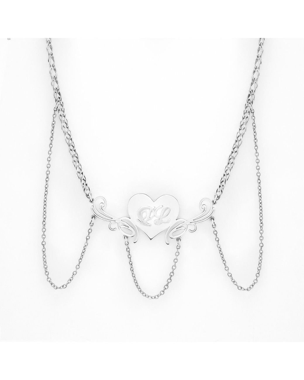 Paloma Lira Metallic Heart Choker