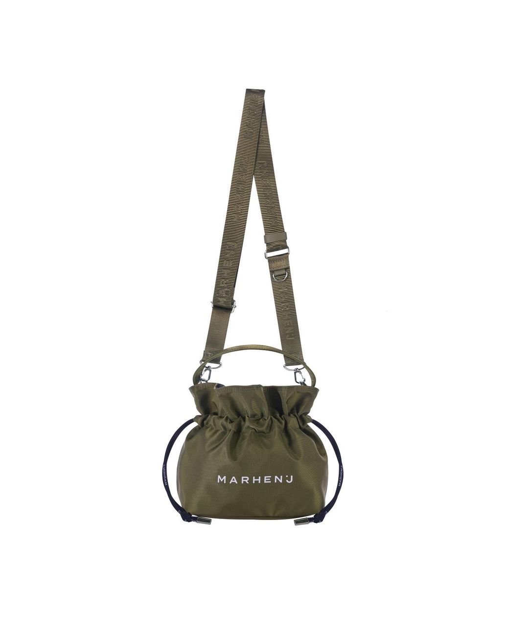 MARHEN.J Black Neutrals Recycled Nylon Bucket Bag