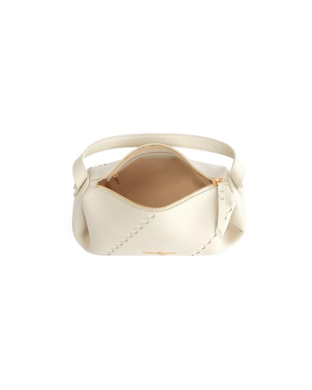 Orange Cube White Mosaic Baguette Bag